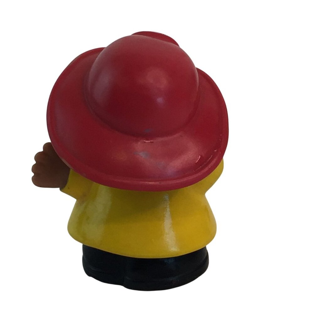 Fisher Price Little People Figures Two Fire Fighters with Kitty Train Conductor - Picture 4 of 13